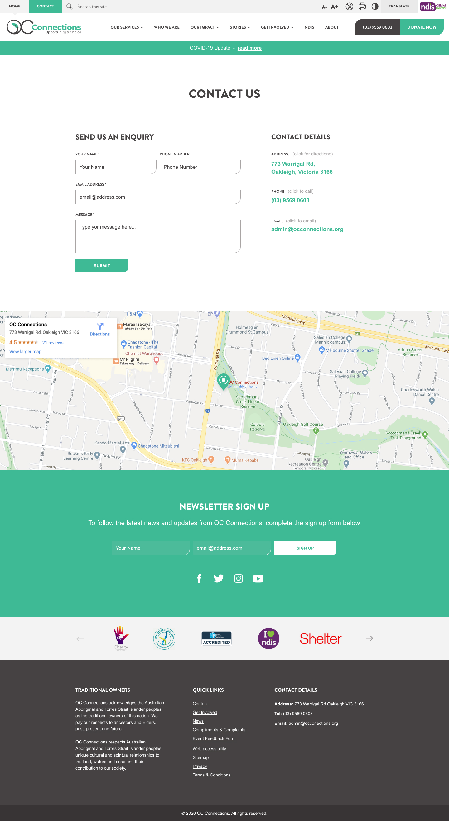 OC Connections screen 4