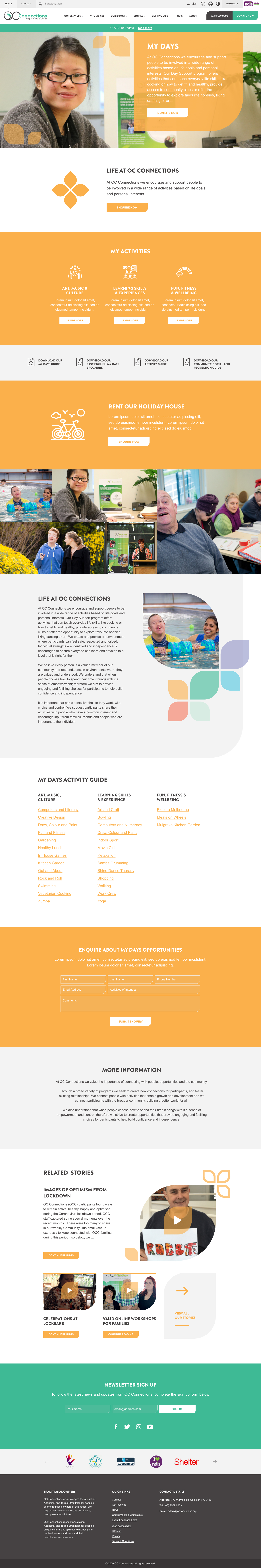OC Connections screen 1