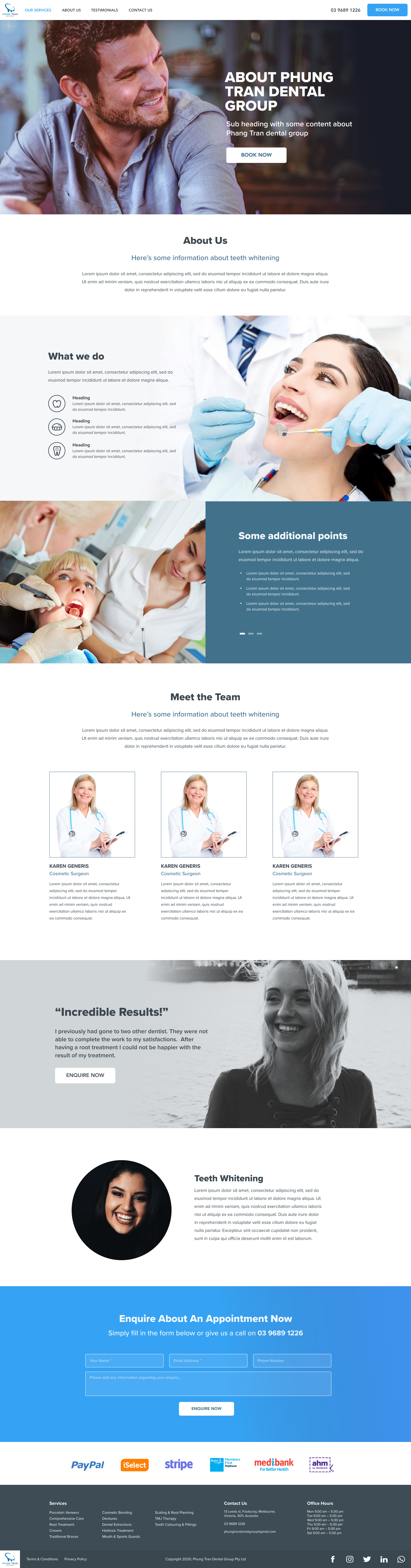 Phung Tran Dental Group screen 4