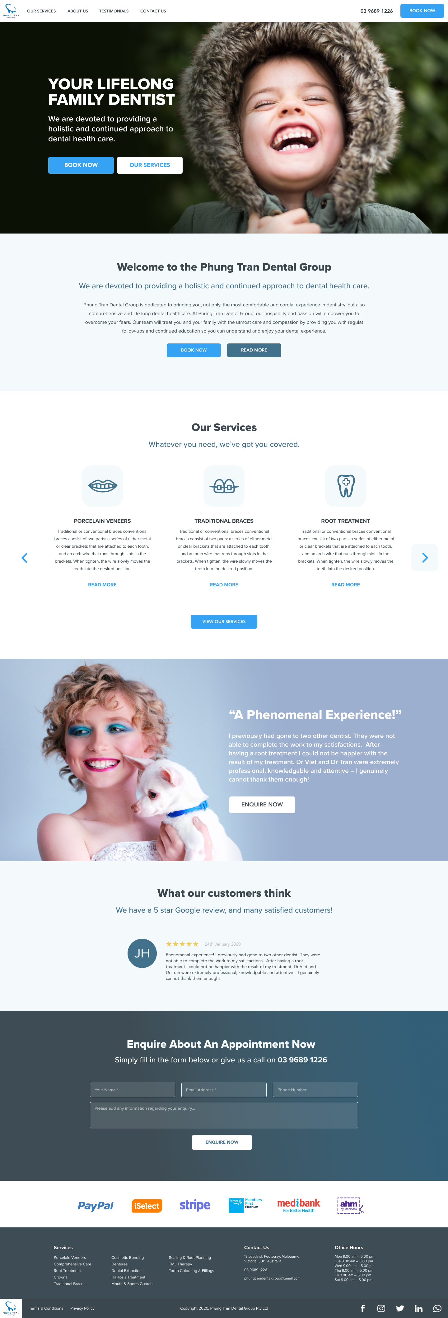 Phung Tran Dental Group — Homepage