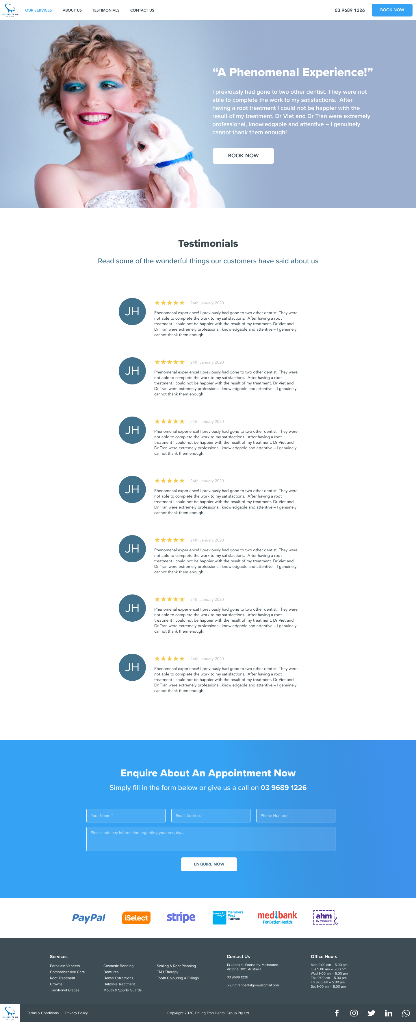 Phung Tran Dental Group screen 2