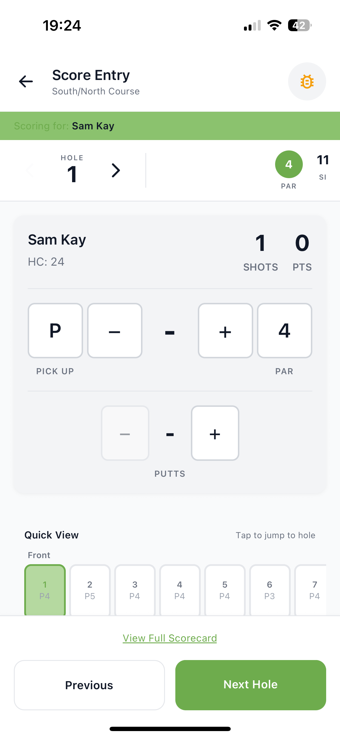 The Nineteenth — Group Scoring